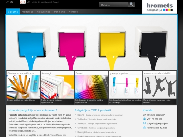 Hromets poligrāfija, SIA